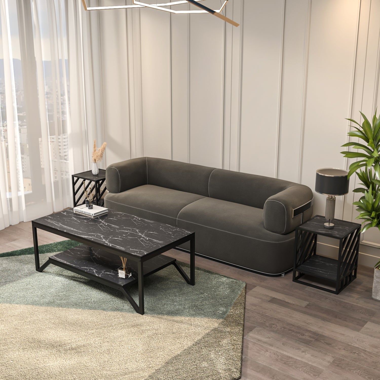 Flora & Norm Living Room Table Set