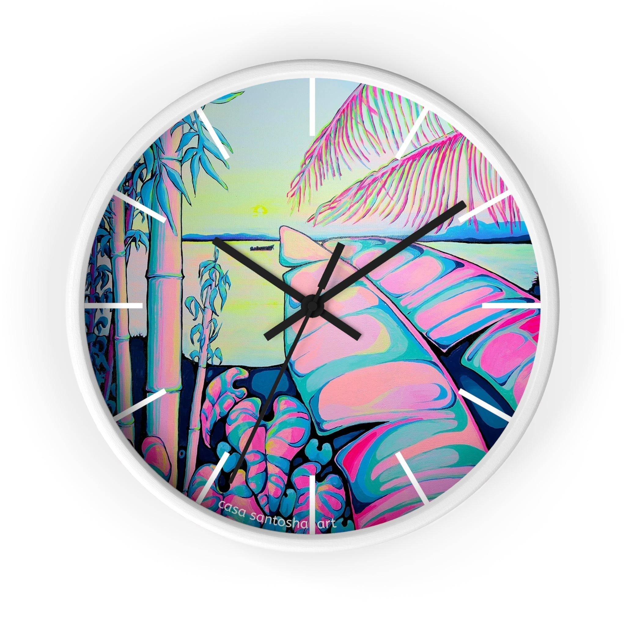 Serenity Bocas Pop Art Wall Clock