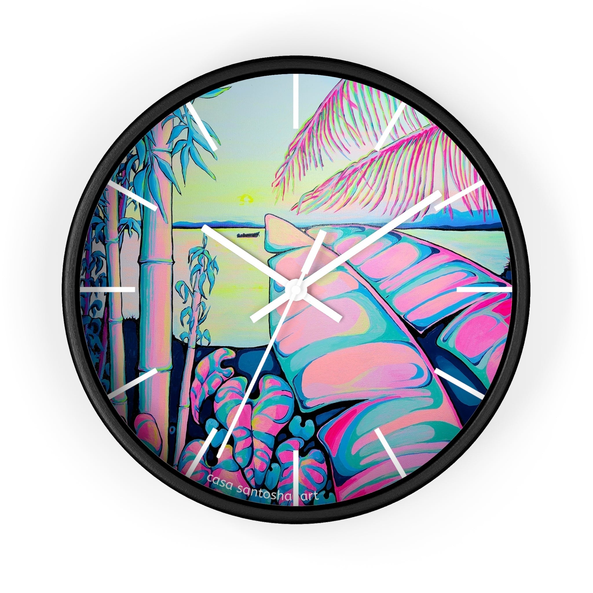 Serenity Bocas Pop Art Wall Clock