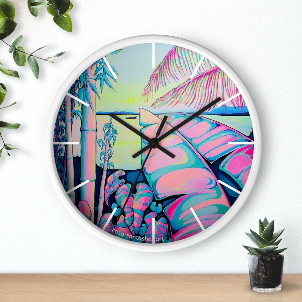 Serenity Bocas Pop Art Wall Clock