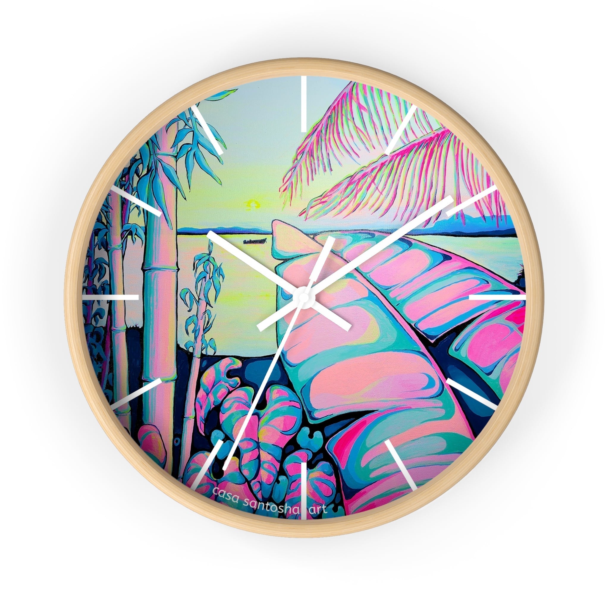 Serenity Bocas Pop Art Wall Clock