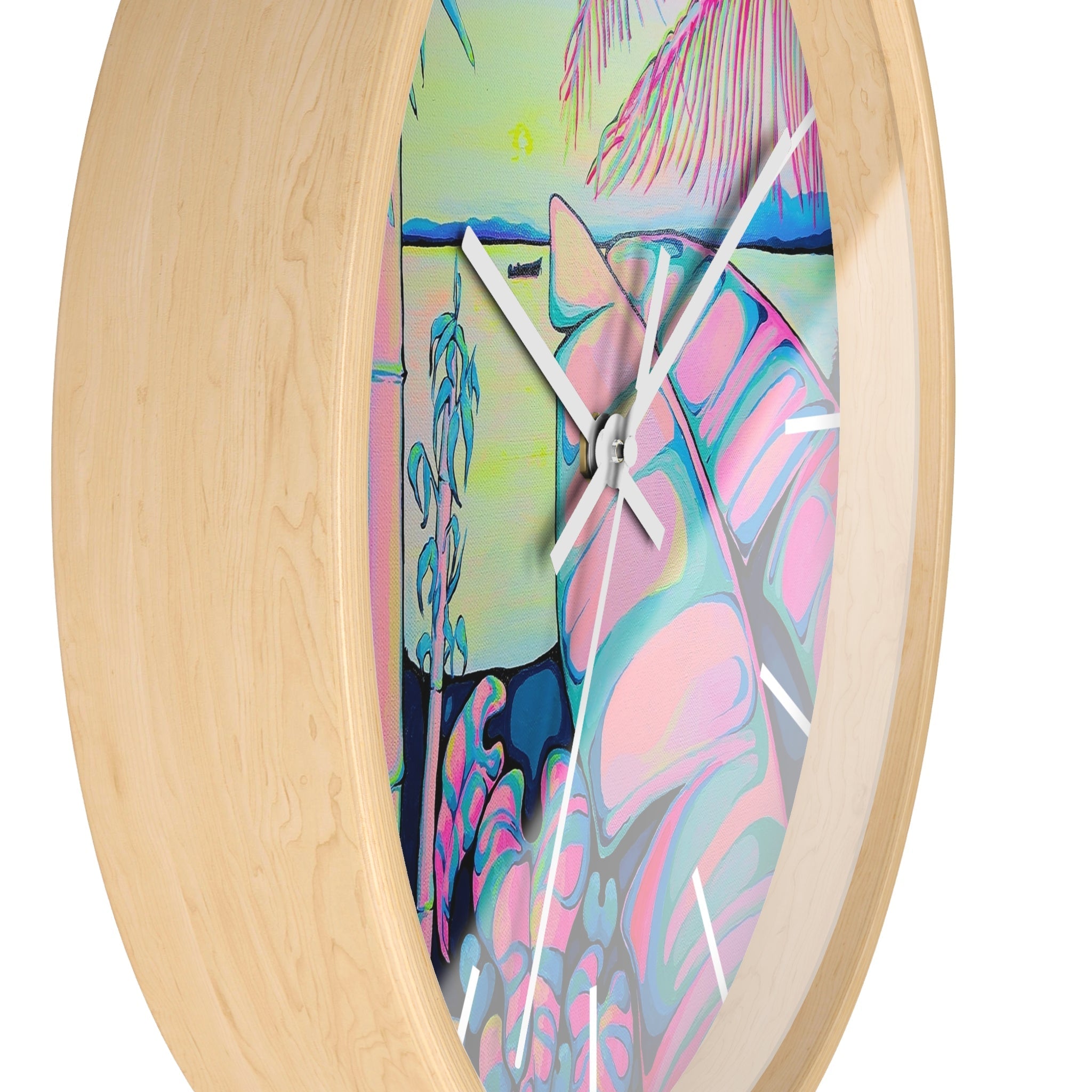 Serenity Bocas Pop Art Wall Clock