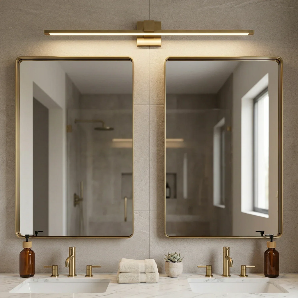 Corinth Brass Picture Light Wall Sconce