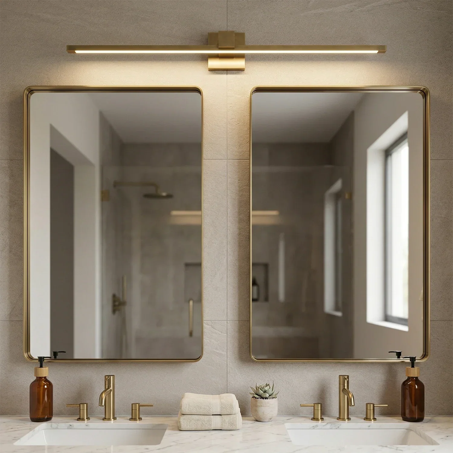 Corinth Brass Picture Light Wall Sconce