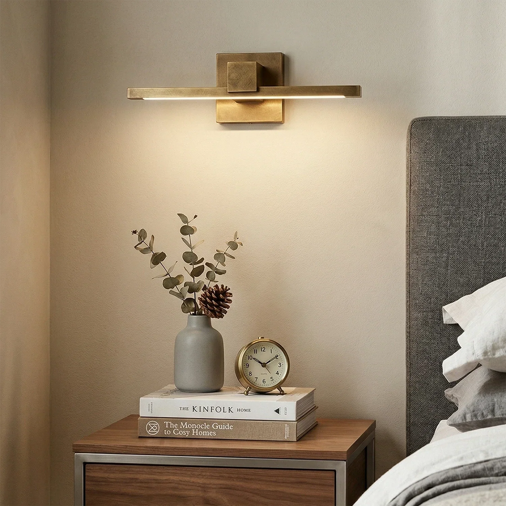 Corinth Brass Picture Light Wall Sconce