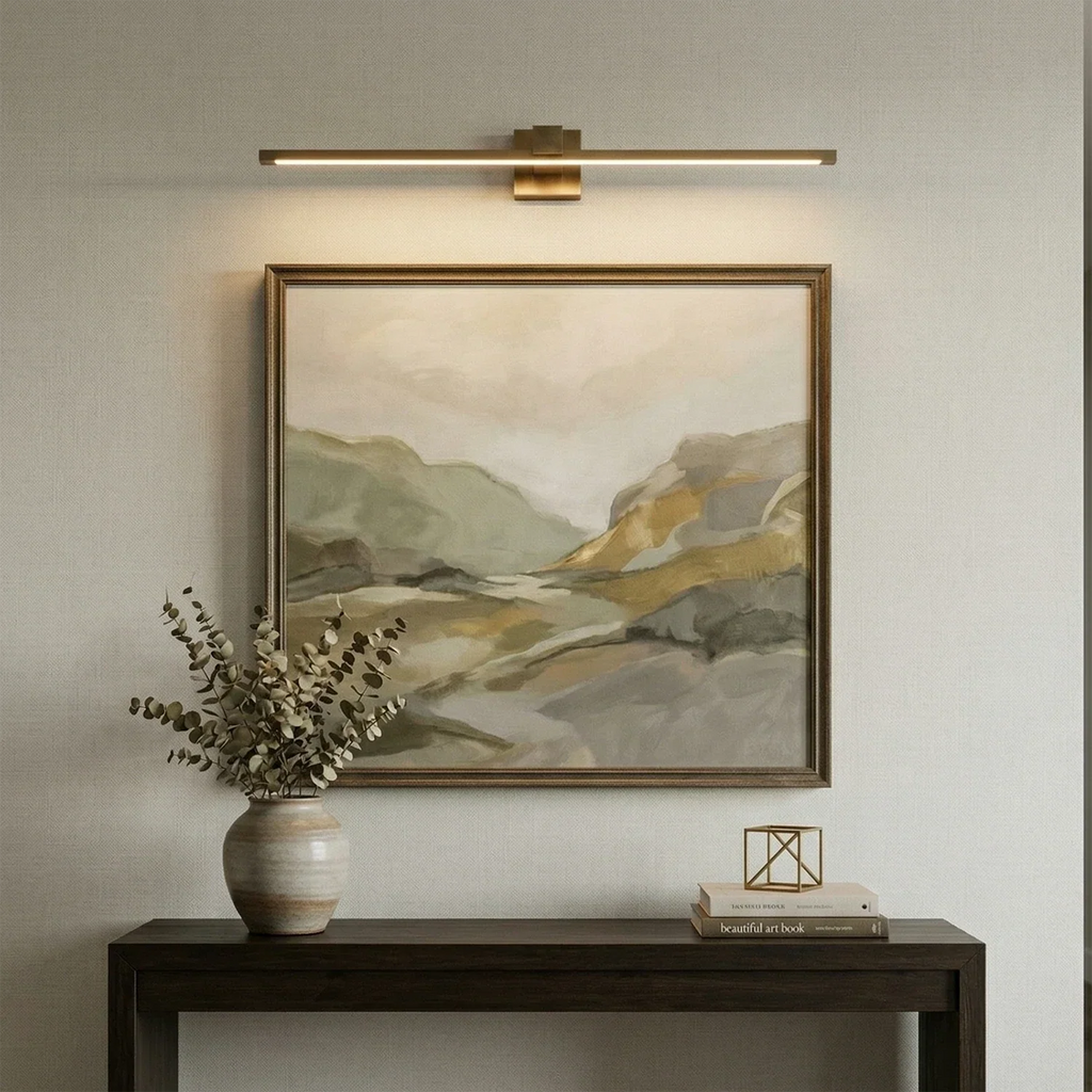 Corinth Brass Picture Light Wall Sconce